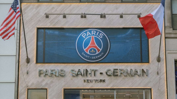 Drapeau PSG Bleu - Paris Saint-Germain