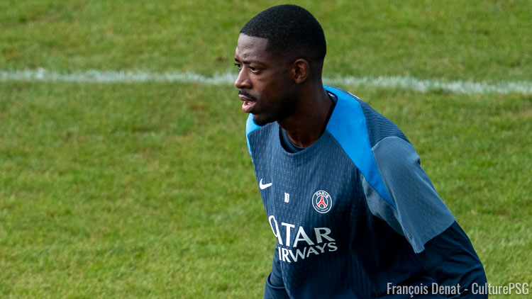 A la veille du choc PSG/Bayern en Champions League, 22 joueurs (dont trois gardiens) étaient présents à l'entraînement parisien qui a débuté à partir de 11h, dont Ousmane Dembélé.