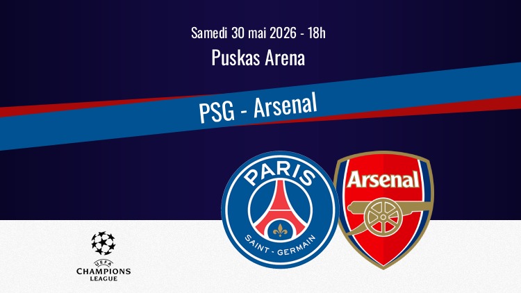 Le PSG affronte Arsenal ce samedi à la Puskas Arena de Budapest en finale de la Champions League. Sur quelle chaîne et à quelle heure regarder cette finale PSG/Arsenal en direct et gratuitement à la télévision ? Qui seront les commentateurs ? Quand seront les rediffusions ? Toutes les informations pratiques du match ci-dessous.