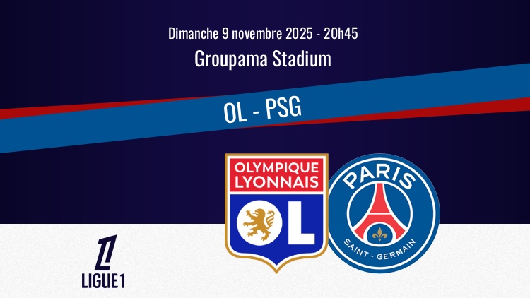 Le PSG se déplace à Lyon ce dimanche soir (20h45) en clôture de la 12e journée de Ligue 1. Sur quelle chaîne et à quelle heure regarder le match OL/PSG en direct à la télévision ? Qui seront les commentateurs ? Comment s'abonner à Ligue 1+ ? Le point complet ci-dessous.