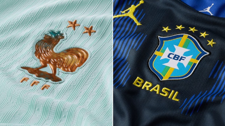L'équipe de France et le Brésil s'affrontent ce jeudi soir à Boston en amical. Et pour des raisons marketing, les deux sélections joueront avec leurs nouveaux maillots extérieurs.