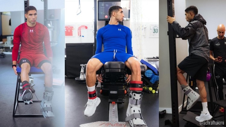 Blessé à la cheville gauche face au Bayern Munich le 4 novembre dernier, Achraf Hakimi a donné de ses nouvelles sur les réseaux sociaux, partageant plusieurs clichés de sa convalescence et de sa lecture du moment.