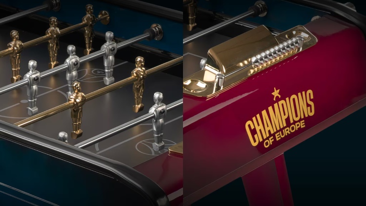 En cette fin d'année 2025 historique pour le PSG, le club s'est associé à la célèbre marque dionysienne de baby-foot Bonzini pour sortir trois baby-foots collector et magnifiques, dont un premium « Champions of Europe ».