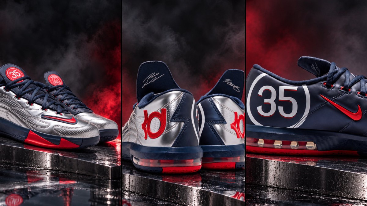 Habitué à sortir des Air Jordan depuis plusieurs années, le PSG vient de dévoiler sa première paire de sneakers en collaboration avec Nike et Kevin Durant, légende du basket et actionnaire minoritaire de QSI, le propriétaire du PSG, depuis un an.
