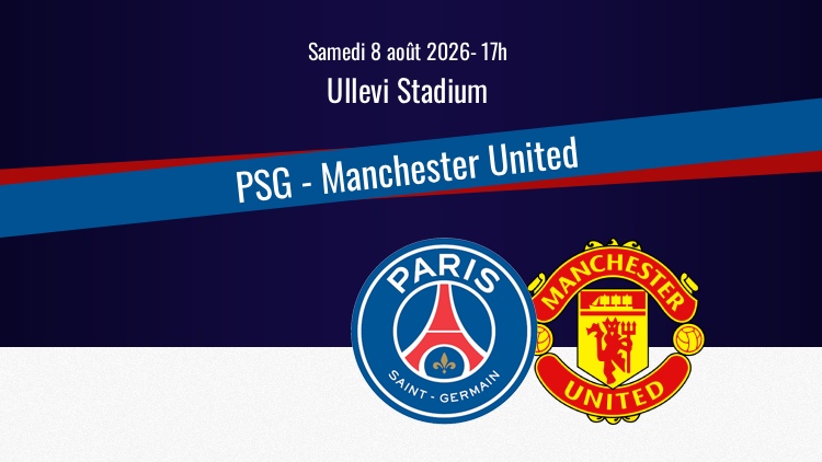 Le PSG affronte Manchester United ce samedi à Göteborg (Suède) pour son deuxième et dernier match amical de l'été 2026. Sur quelle chaîne TV et à quelle heure regarder ce PSG/MU en direct à la télévision ? Qui seront les commentateurs ? Toutes les informations pratiques du match ci-dessous.