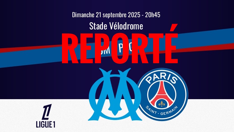 Les conditions météorologiques ont eu raison de la tenue d'OM/PSG, le match a été reporté par les pouvoirs publics !