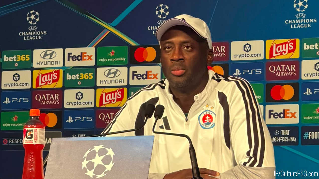 Yaya Touré, entraîneur du Slovan Bratislava, s'est exprimé en conférence de presse ce mardi, à la veille de PSG/Bratislava, 1ère journée de Ligue des Champions (mercredi, 21h00), et l'ancien grand milieu de terrain assure que c'est le bon moment pour affronter les Parisiens.