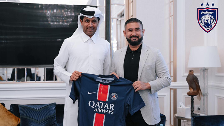 Actuellement au Qatar, le président du PSG Nasser Al-Khelaïfi a posé ces dernières heures avec le propriétaire des Johor Southern Tigers, le nouveau club malaisien de... Jesé Rodriguez. Et le dirigeant du club malaisien a teasé une grande annonce à venir.