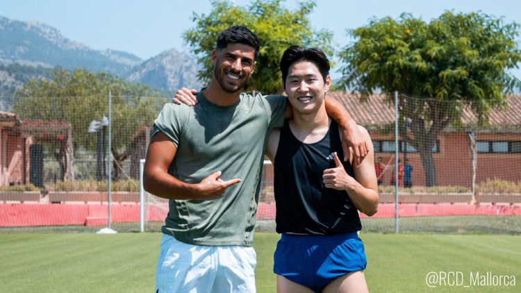 En attendant la reprise de l'entraînement du PSG lundi prochain, Marco Asensio et Lee Kang-in se préparent ensemble depuis Majorque.