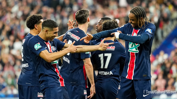 Au terme d'un match largement dominé et au cours duquel il a réglé l'affaire dès la pause, le PSG a décroché face à Reims sa seizième Coupe de France ce samedi soir (3-0). En attendant nos performances individuelles détaillées, retrouvez nos notes (sur 10) des joueurs parisiens, à chaud.