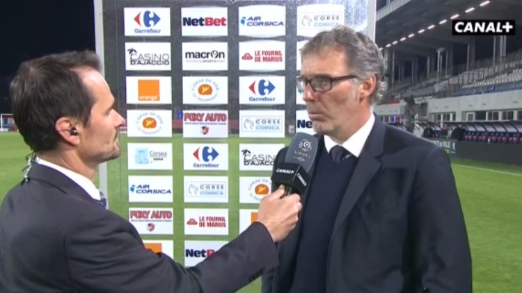 Après la large victoire de son équipe à Ajaccio, Laurent Blanc s'est agacé de la remise en question permanente de l'état d'esprit de ses joueurs au micro de Canal+.