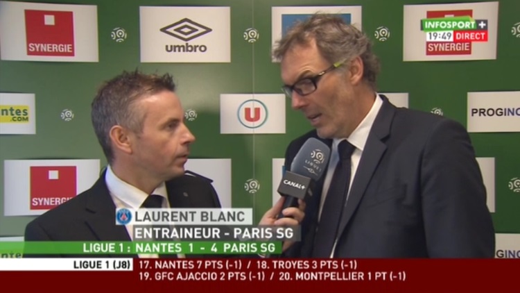 L'entraîneur du PSG est revenu sur le match très alternatif de son équipe au micro d'Infosport+. Il a tout de même apprécié la réaction de ses troupes.