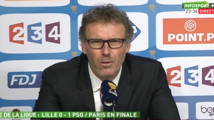 Laurent Blanc a parlé de Verratti en conférence de presse après le match et il a regretté le comportement du joueur.