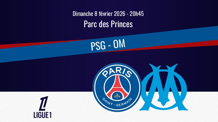 Le PSG reçoit l'OM ce dimanche soir en clôture de la 21e journée de Ligue 1. Sur quelle chaîne et à quelle heure regarder ce troisième PSG/OM de la saison en direct à la télévision ? Qui seront les commentateurs ? Le point complet ci-dessous.