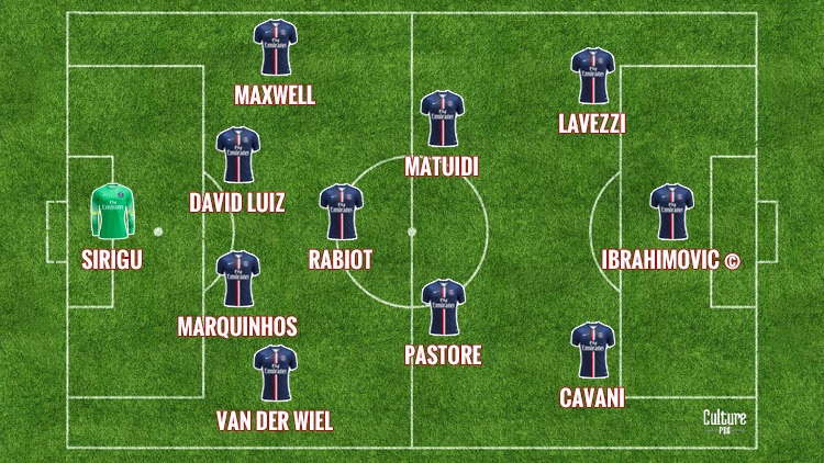 La composition du PSG vient d'être diffusée et c'est bien celle donnée par la presse ce matin.