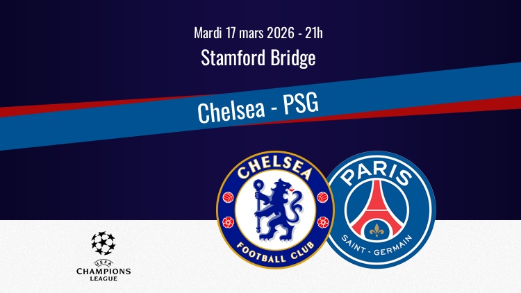 Le PSG retrouve Chelsea ce mardi soir à Stamford Bridge en huitième de finale retour de Champions League. Sur quelle chaîne et à quelle heure regarder ce match Chelsea/PSG en direct à la télévision ? Qui seront les commentateurs ? Toutes les informations pratiques du match ci-dessous.