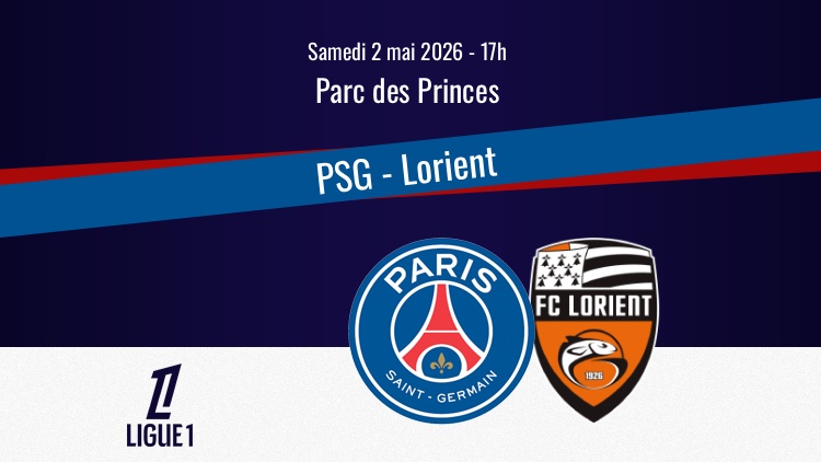 Le PSG reçoit Lorient ce samedi dans le cadre de la 32e journée de Ligue 1. Sur quelle chaîne et à quelle heure regarder ce PSG/Lorient en direct à la télévision ? Qui seront les commentateurs ? Toutes les informations pratiques du match ci-dessous.