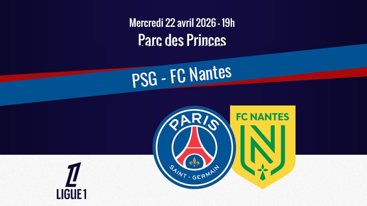 Ce mercredi soir à 19h, le PSG reçoit Nantes dans le cadre d'un match en retard de la 26e journée de Ligue 1. Le match PSG/Nantes sera diffusé en intégralité et en direct sur la chaîne Ligue 1+. Voici comment y accéder en streaming légal.