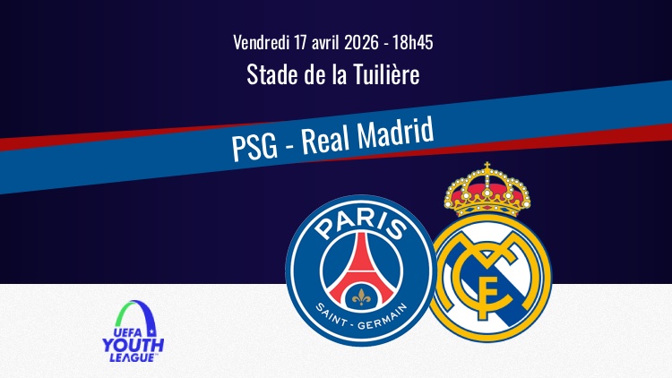 Jour de Youth League à Lausanne avec le choc PSG/Real Madrid en demi-finale de Youth League. Un match disponible en live streaming gratuit sur la chaîne Youtube de Canal+ Foot. Voici comment le regarder en direct et en toute légalité.