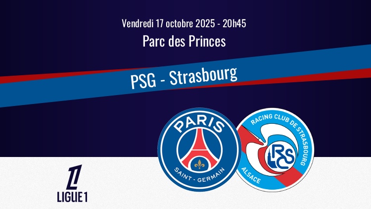 Le PSG reçoit Strasbourg ce vendredi soir en ouverture de la 8e journée de Ligue 1. Sur quelle chaîne et à quelle heure regarder le match PSG/Strasbourg en direct à la télévision ? Qui seront les commentateurs ? Comment s'abonner à Ligue 1+ ? Le point complet ci-dessous.