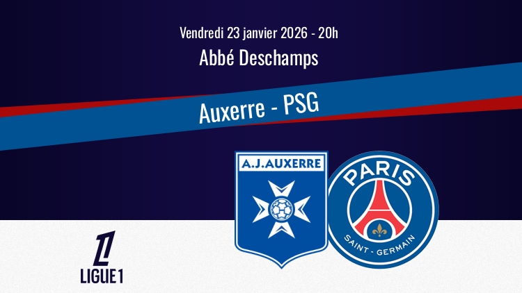 Le PSG se déplace à Auxerre ce vendredi en ouverture de la 19e journée de Ligue 1. Sur quelle chaîne et à quelle heure regarder le match Auxerre/PSG en direct à la télévision ? Qui seront les commentateurs ? Le point complet ci-dessous.