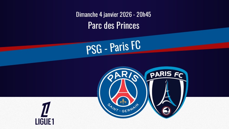 Le PSG reçoit le Paris FC au Parc des Princes ce dimanche soir (20h45) en clôture de la 17e journée de Ligue 1. Sur quelle chaîne et à quelle heure regarder le match PSG/Paris FC en direct à la télévision ? Qui seront les commentateurs ? Comment s'abonner à Ligue 1+ ? Le point complet ci-dessous.