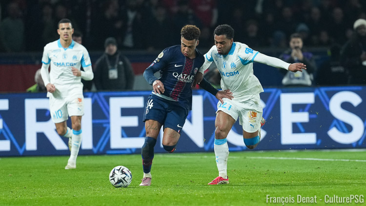 Après la démonstration du PSG contre l'OM (5-0), Désiré Doué était au micro de Ligue 1+ pour revenir sur le match, soulignant notamment la qualité de la production parisienne. 