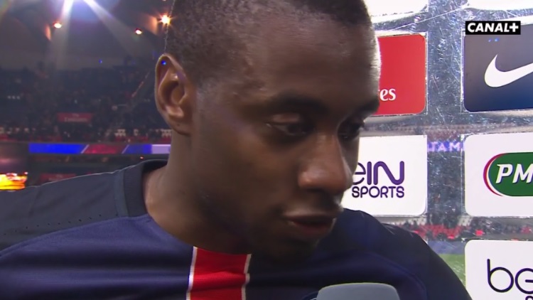 Blaise Matuidi a brièvement réagi au micro de Canal+ après la triste défaite conter Monaco.