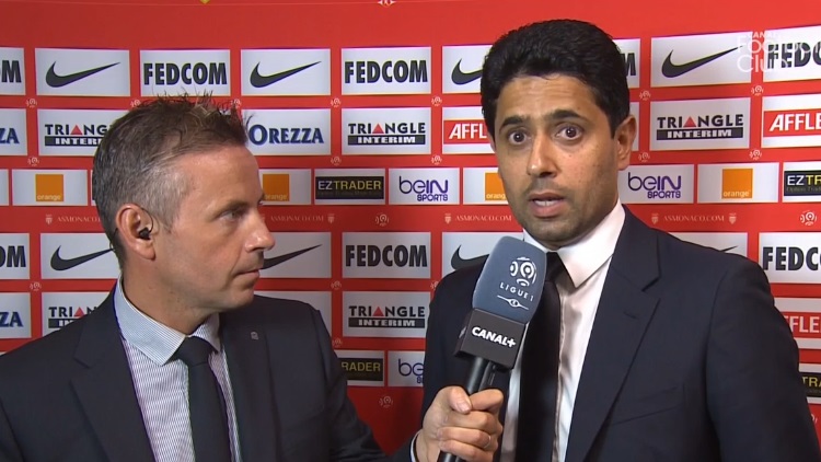 Nasser Al-Khelaïfi a réagi au micro de Canal+ après la victoire du PSG à Monaco.