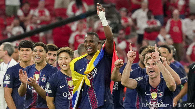 Vitinha et Pacho ont laissé parler leurs émotions après le nouveau sacre européen du PSG face à Arsenal, samedi soir à la Puskas Arena de Budapest, en Hongrie.