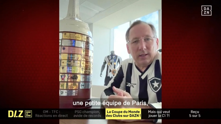 Propriétaire de l'OL, mais aussi de plusieurs autres clubs, dont Botafogo, John Textor a lancé une nouvelle pique au PSG, que son club brésilien va affronter le 20 juin prochain aux Etats-Unis dans le cadre de la Coupe du Monde des Clubs.